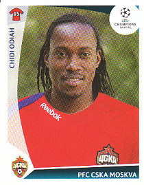 Chidi Odiah CSKA Moscow samolepka UEFA Champions League 2009/10 #96